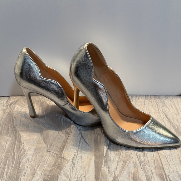 Chinese Laundry Shoes - Chinese Laundry Metallic Silver Heels